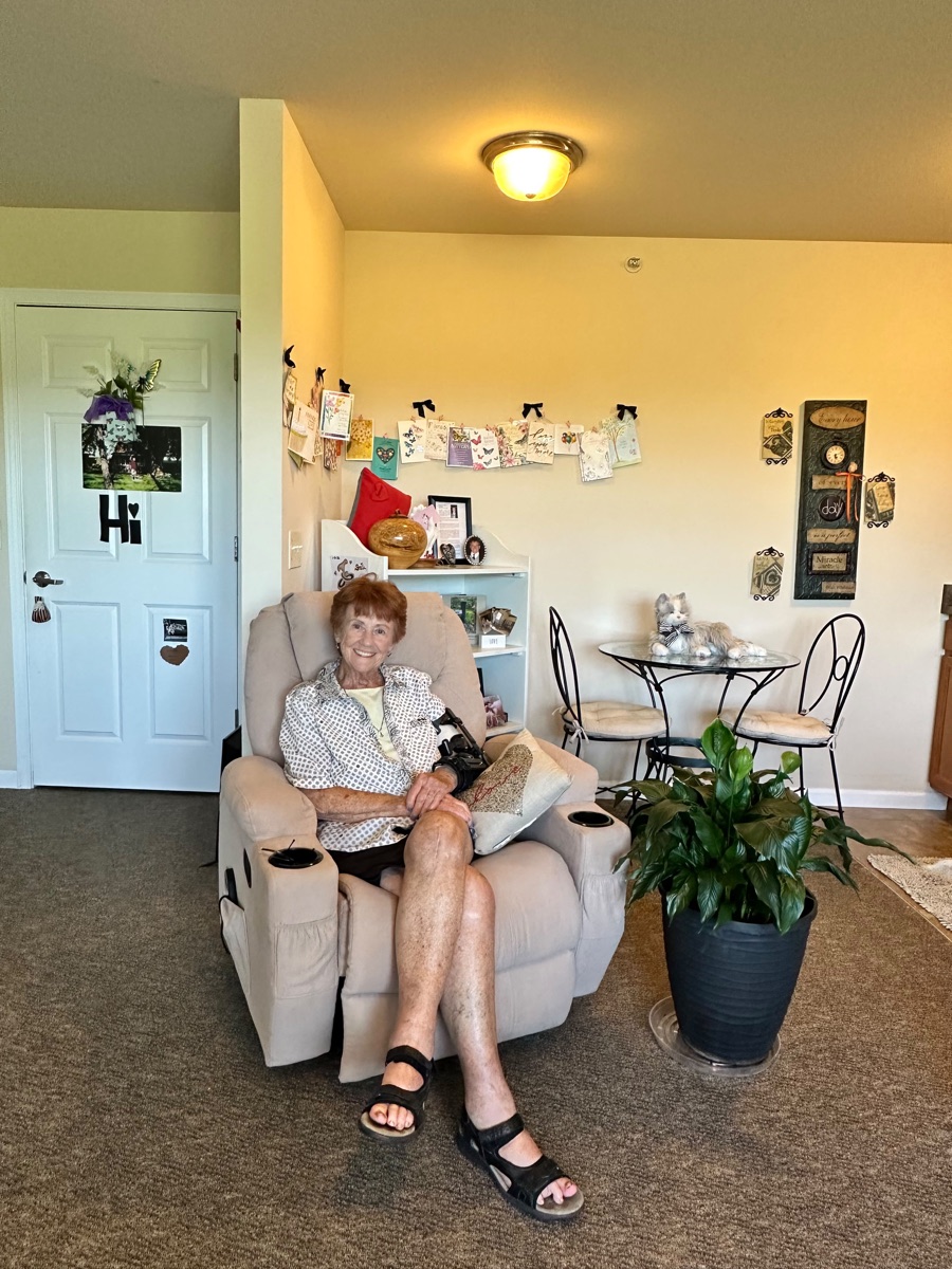 Resident's private room at Prairie Gardens